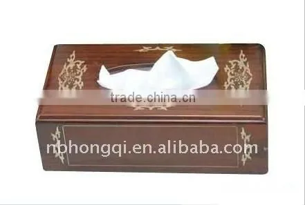 Wood Tissue Box HQW110231
