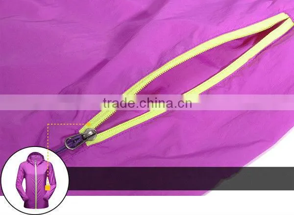 Womens waterproof hooded windbreaker