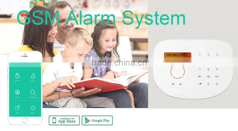 Intelligent auto-dial alarm system Usage GSM Burglar/Fire Security Alarm System & DIY house security alarm system