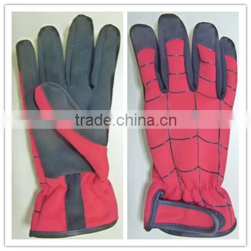 synthetic leather garden glove, garden glove,2015 new style garden glove