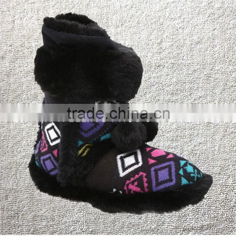 Premium quality knitted women indoor boots