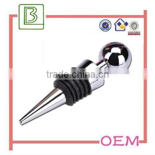 Hot Sale Heart Shape Zinc Alloy Metal Bottle Stopper