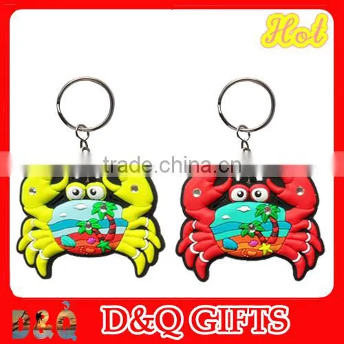 Embossed logo rectangle shape cheap metal souvenir keychain