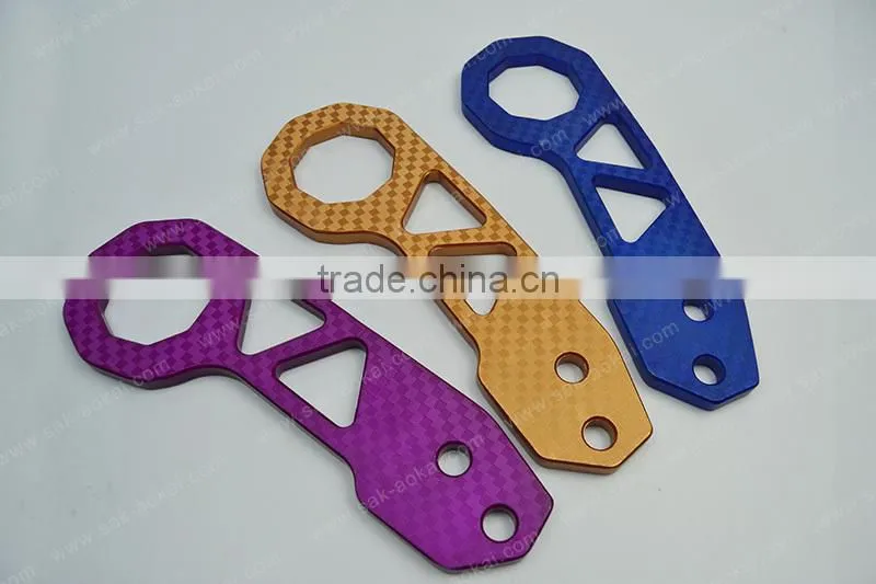 Rear Tow Hook Anodized Billet Cnc Aluminum Universal