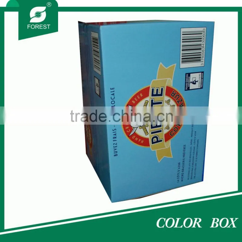 RECYCLED CORRUGATED CARDBOARD COLOR BOX