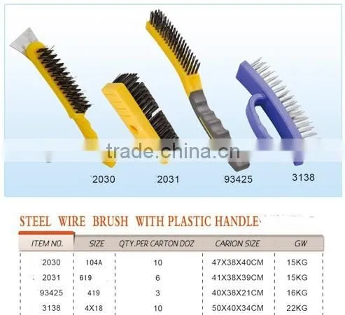 cleaning brush Eco-friendly plastic handle steel wire Eco-friendly brush