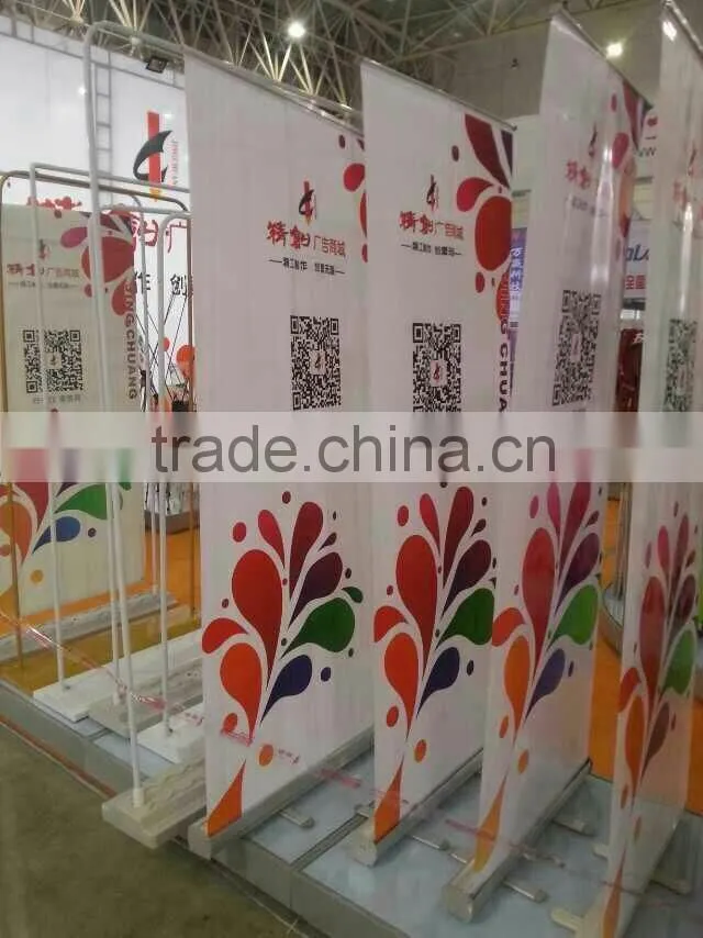 Polyester flag printing machine with dual DX7 heads two sides printing