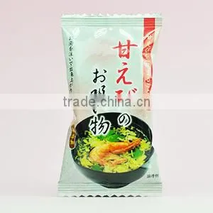 Organic premium red shrimp Suimono (Japanese clear soup) freeze-dried soup 6.3g x10P