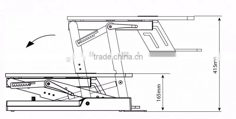 China manfacturer mobile computer desk