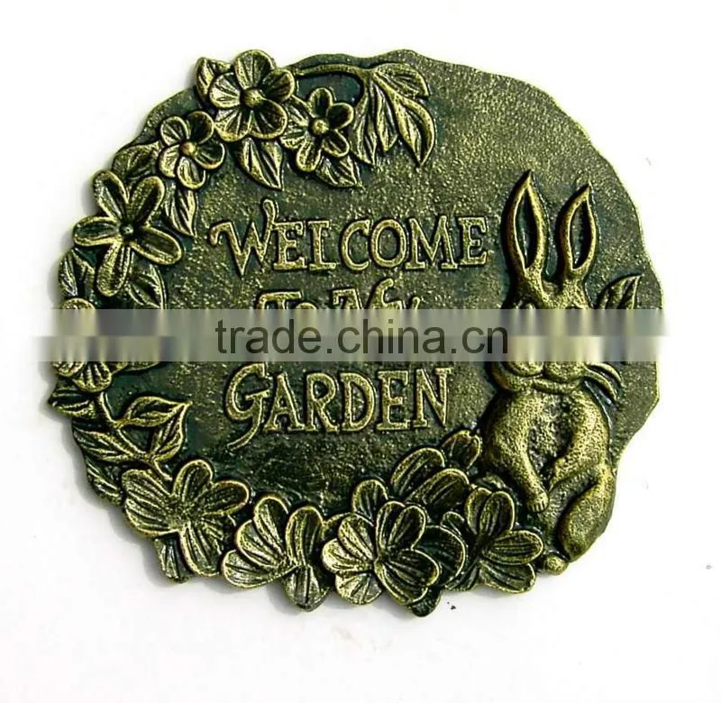 Cast iron decorative stepping stone