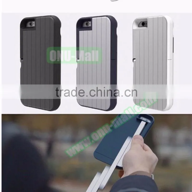 New Premium 2 in 1 Selfie Stick Phone Case for iPhone 6s, Selfie Stick for iPhone 6
