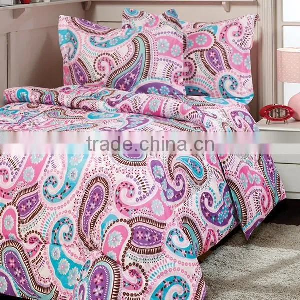 75gsm adults comforter set with flowers