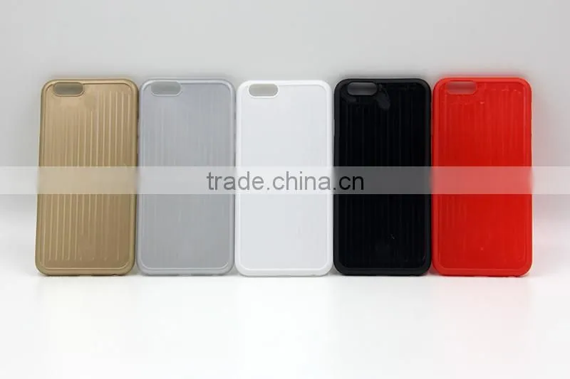 Ultra thin 0.6MM matte high protective blank case for iPhone SE with groove