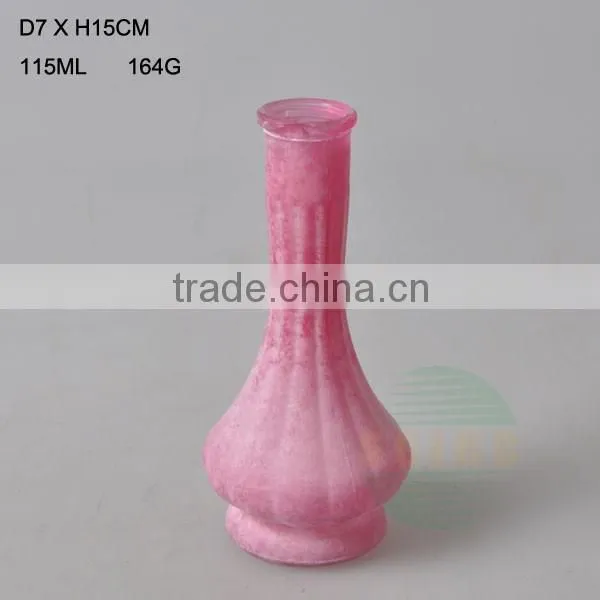 wholesale clear machine made cheap glass vases