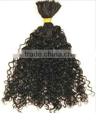 Best selling ! Nice looking Kinky curl 100% Remy Human hair bulk