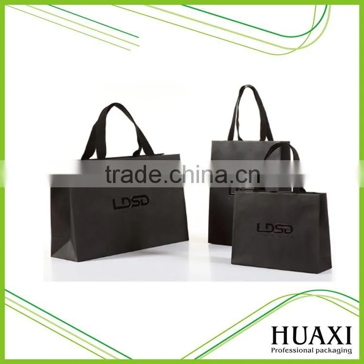 Hot sale custom logo printed kraft paper bag shopping different size