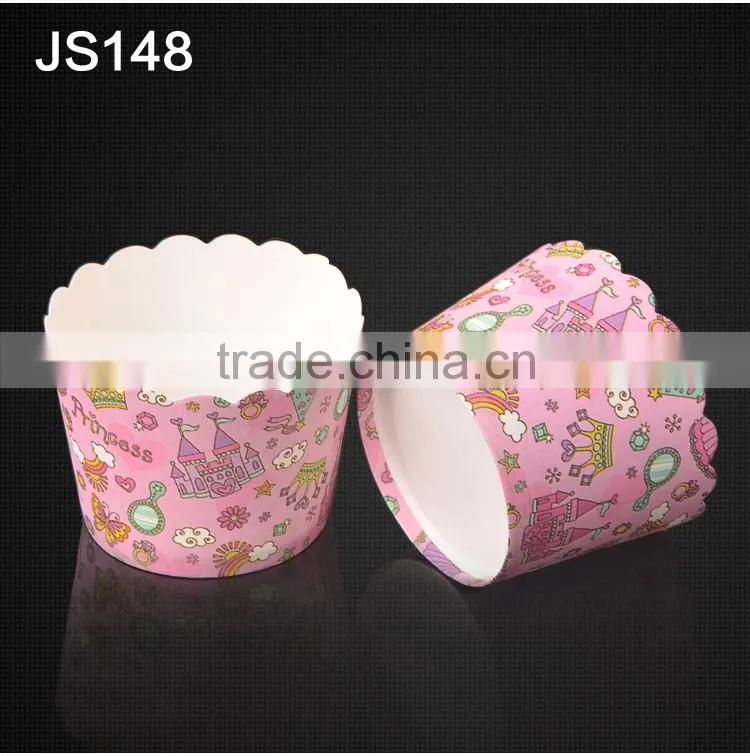JS148 BAKEST new castle pattern high temperature resistance small muffin cake paper cup cake