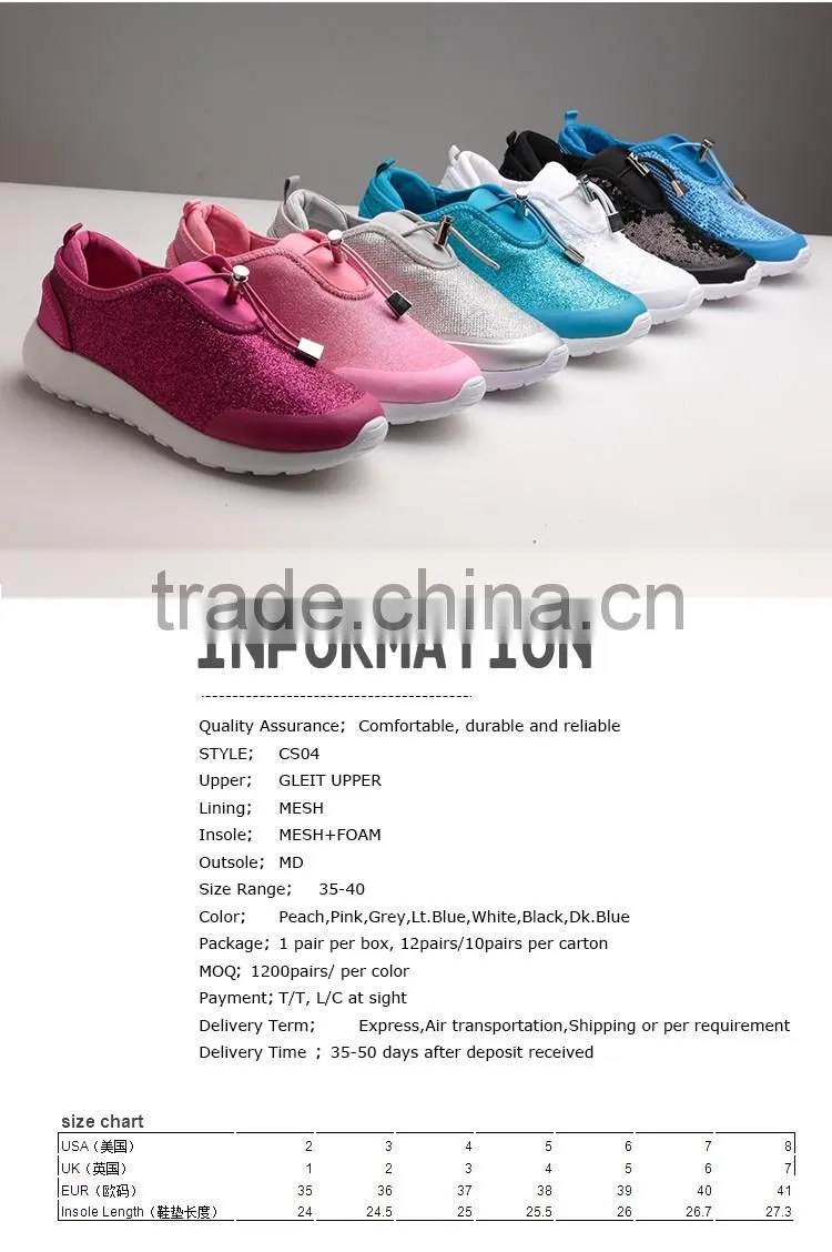 sequin material shoes women fashion shoes