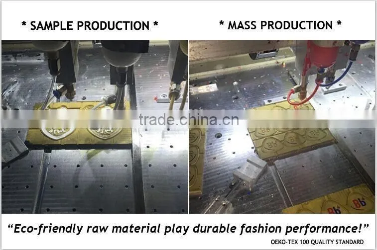 Eco-friendly well made cheap shining embossed label for clothing