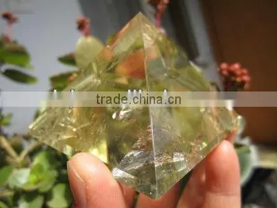 Natural Crystal Citrine Pyramid