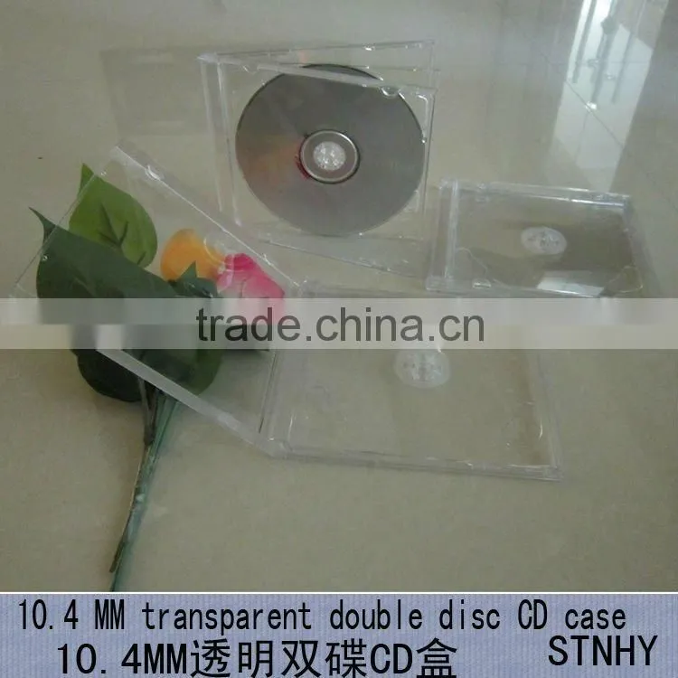 10.4mm Double Clear jewel CD case