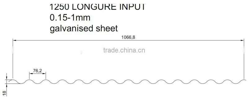 Corrugated roof sheet making machine