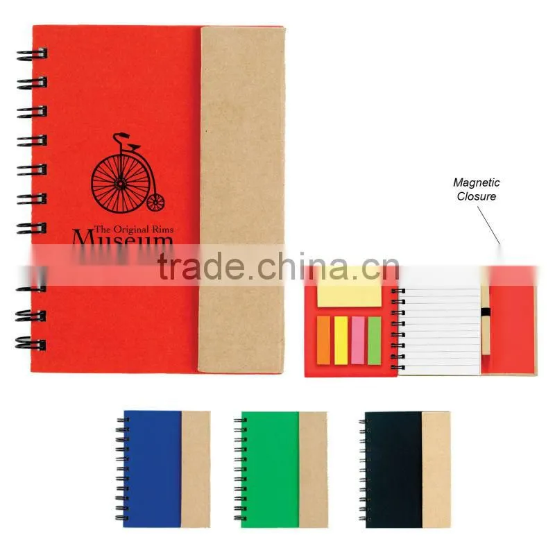 Small Spiral Notebook With Sticky Notes And Flags