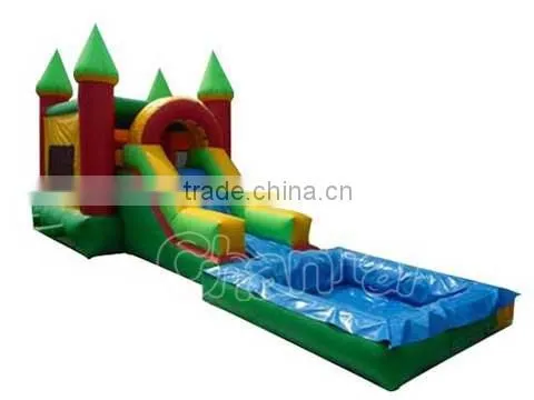 Commercial Inflatable Water Slide Bounce House With Pool