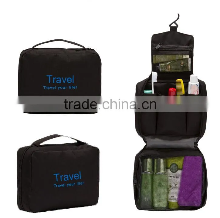 Suitcase Type Large Capacity Travel Bag Hanging Toiletry Bag
