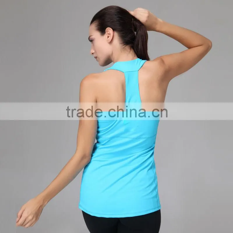 New stylish shirt for fitness wear, woman girls yoga tank gym tops