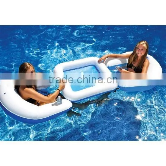 outdoor 4 chair inflatable floating poker table