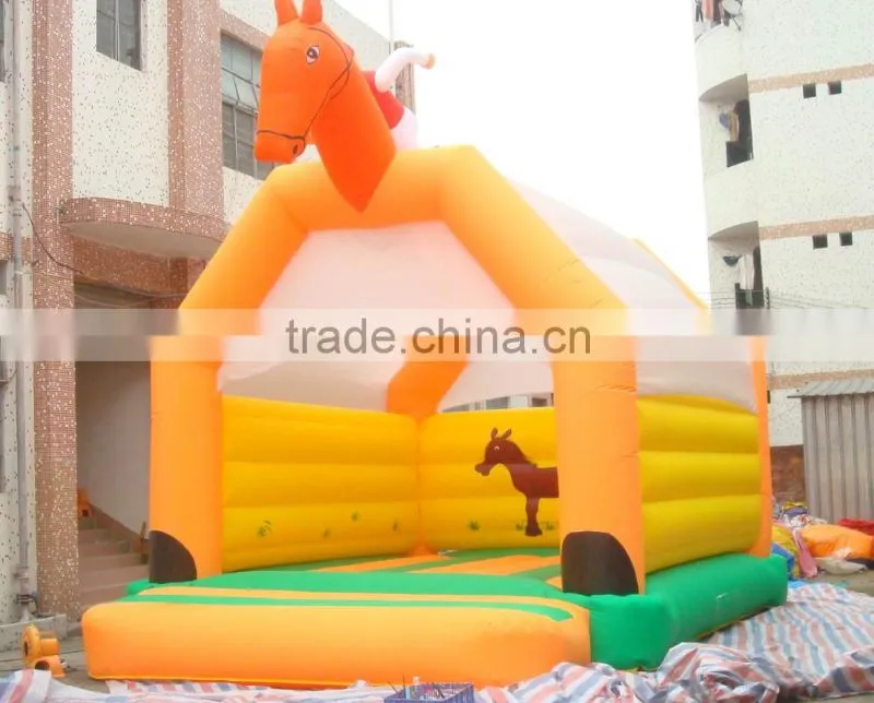 2016 cheap commercial amimal cheap inflatable horse bouncer