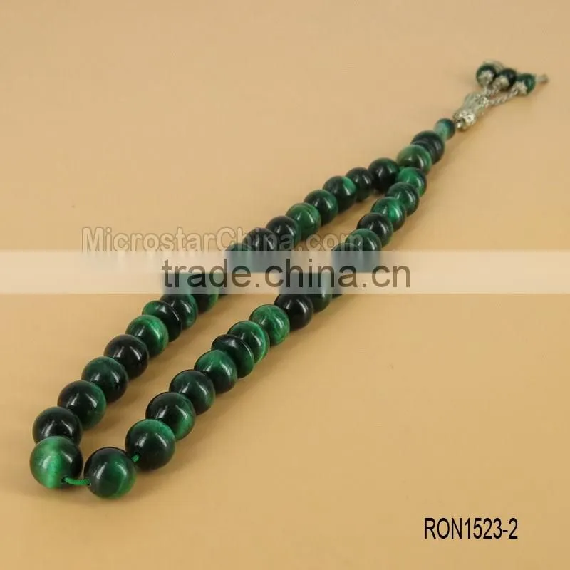 Green tiger eye tesbih 10MM islam rosary tasbeeh tespih bead muslim bracelet prayer beads