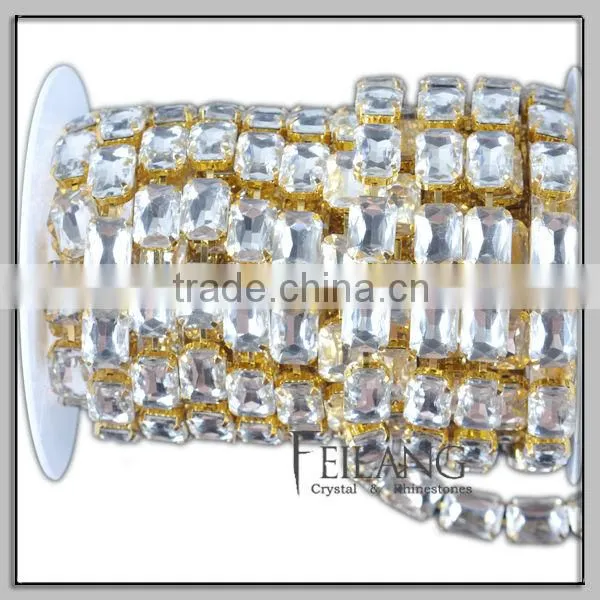 Handmade new style rhinestone crystal cup chain