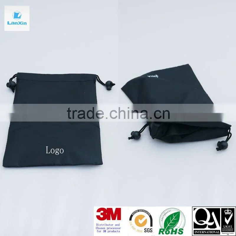 Velvet bag with drawstring for electronics