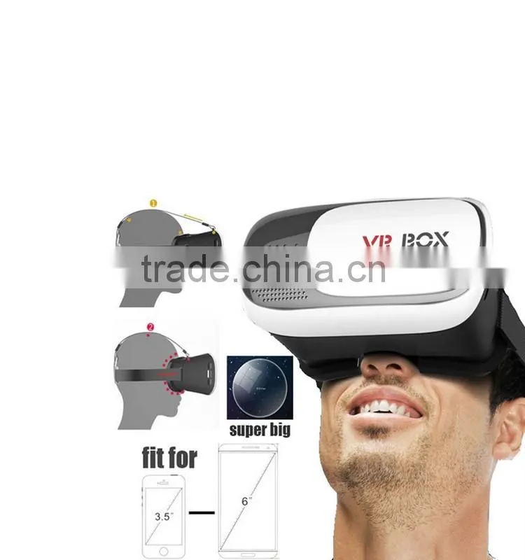 factory supply distance adjustable 3D glasses 2nd generation VR box for smart phone