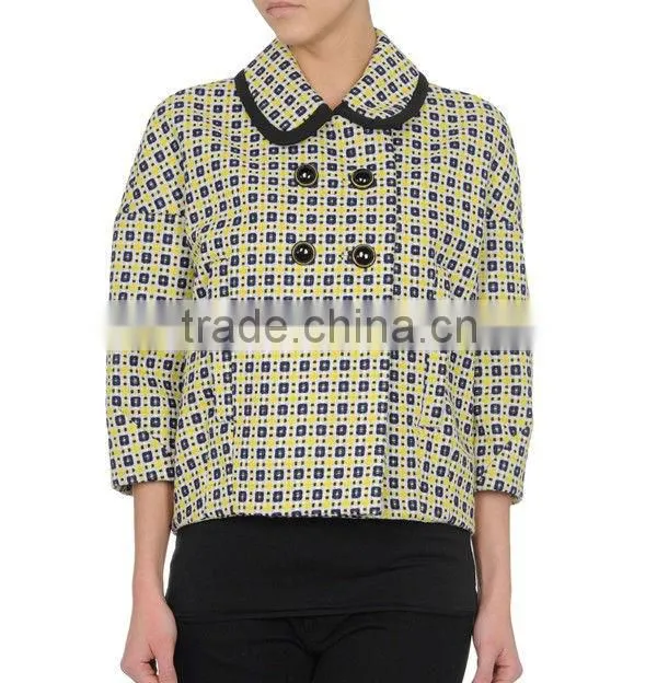 Latest tweed coat designs style for women