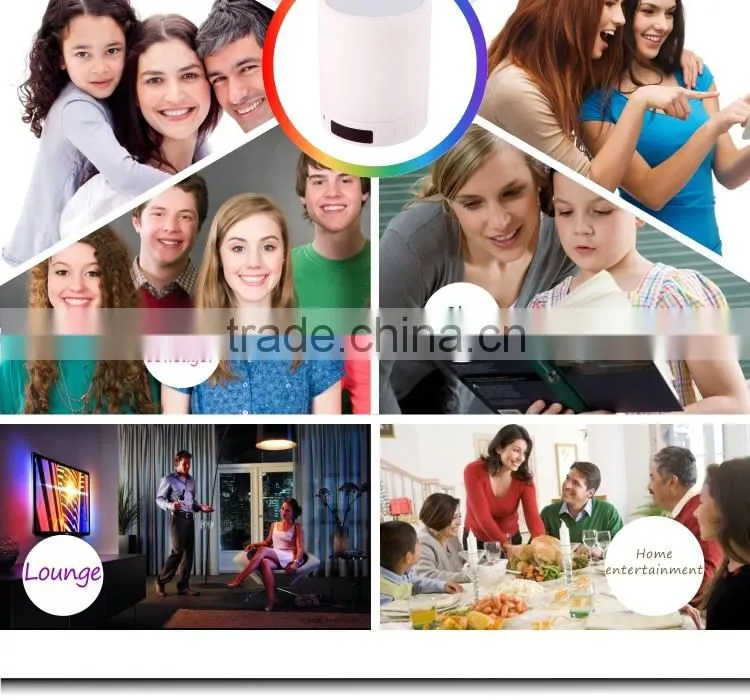 Wireless Audio Lamp Bluetooth Speaker with White LED Lamp Light for Computer or phone