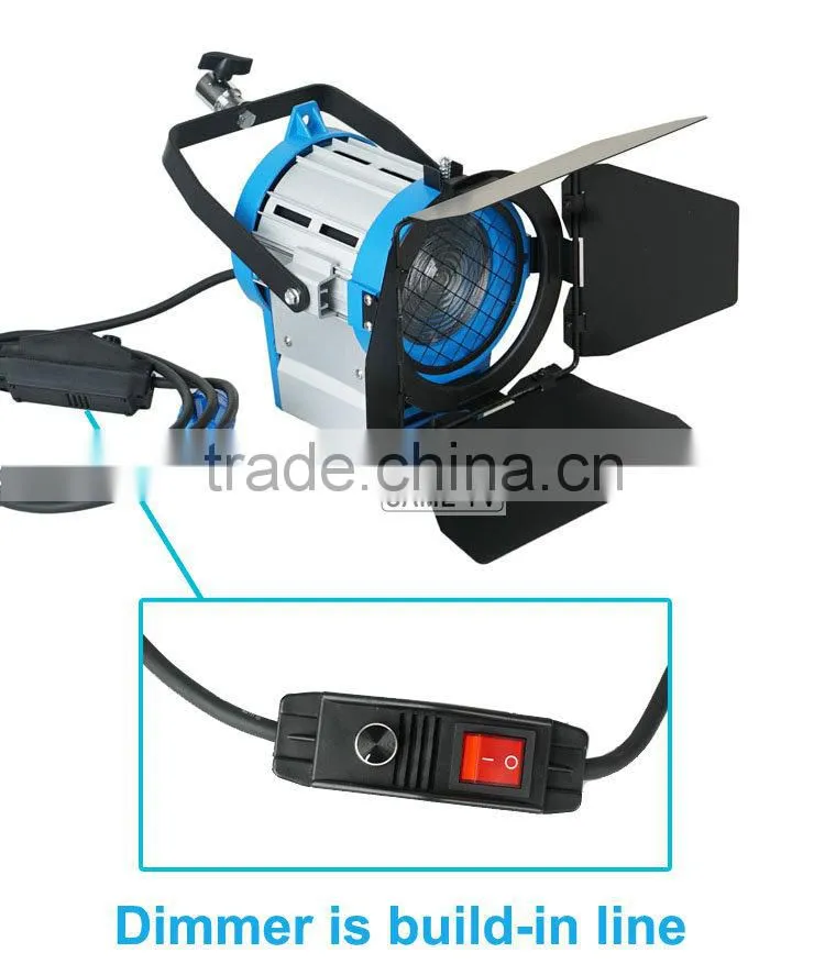 Pro As ARRI 650W Fresnel Tungsten Light + Dimmer Built-In Spot Lights