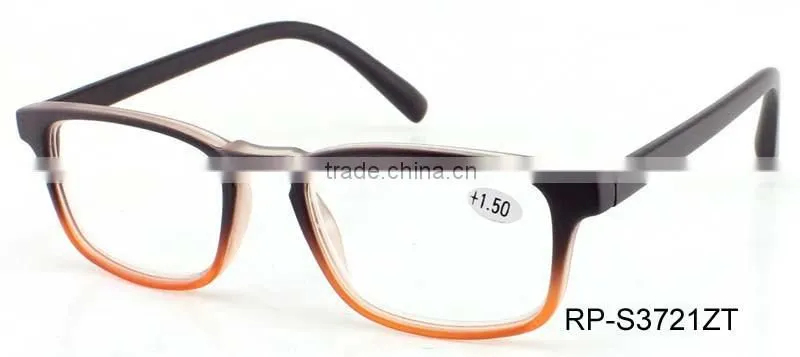 RP-S3721 Gradient colorful big frame hot fashion cheap plastic reading glasses