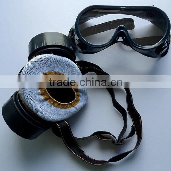 Double or Single Filter Chemical Respirator and Dust Gas Mask