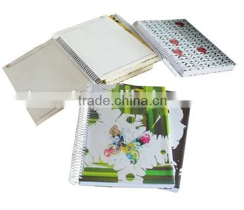 2015 plastic Cover Spiral Notebook Office Supply notebook for wholesaler