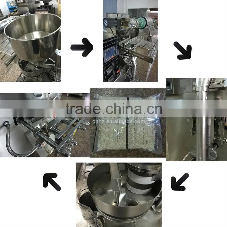 hongzhan plastic peanut bean rice sachet packing machine
