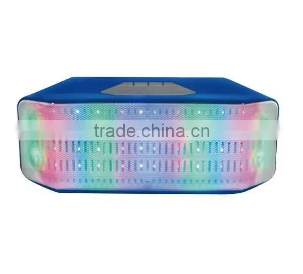 Mini fm bluetooth speaker, Cafini bluetooth speaker 2016 hot sale, USB TF speaker with colorful lamp