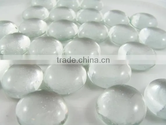 Nice flat glass marbles for home decoration