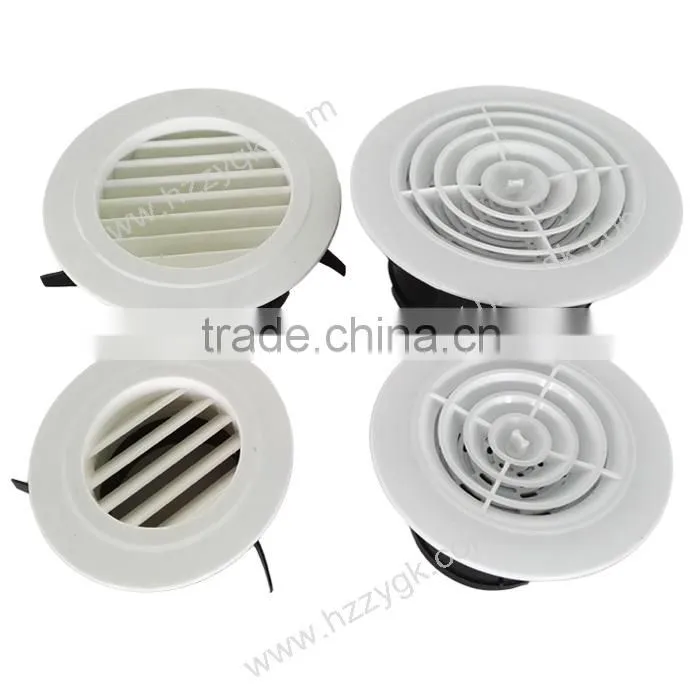 ABS Plastic Round Disc Dampers Ceiling Louver Air Diffusers