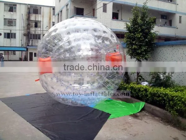 Qualified professional inflatable zorb ball with plug