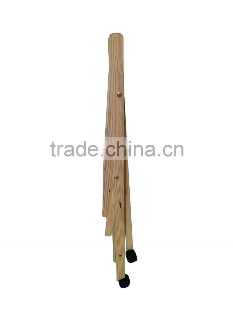 2 tiers storage pine wood hotel trolley room service cart