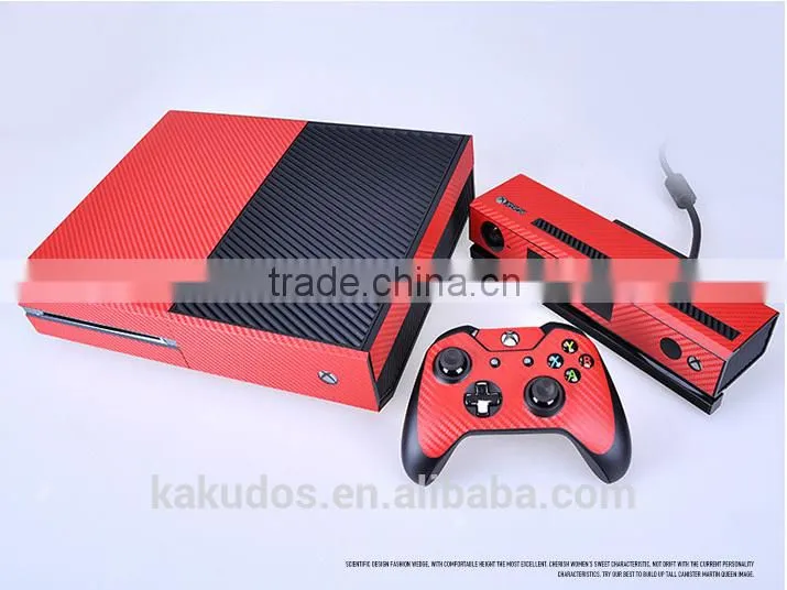 NEW 3D CARBON FIBER - Air Release vinyl decal faceplate mod kit by System Skins for Microsoft Xbox One Skin (XB1)