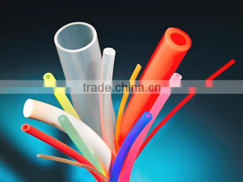 High quality colorful customized size silicone rubber tube